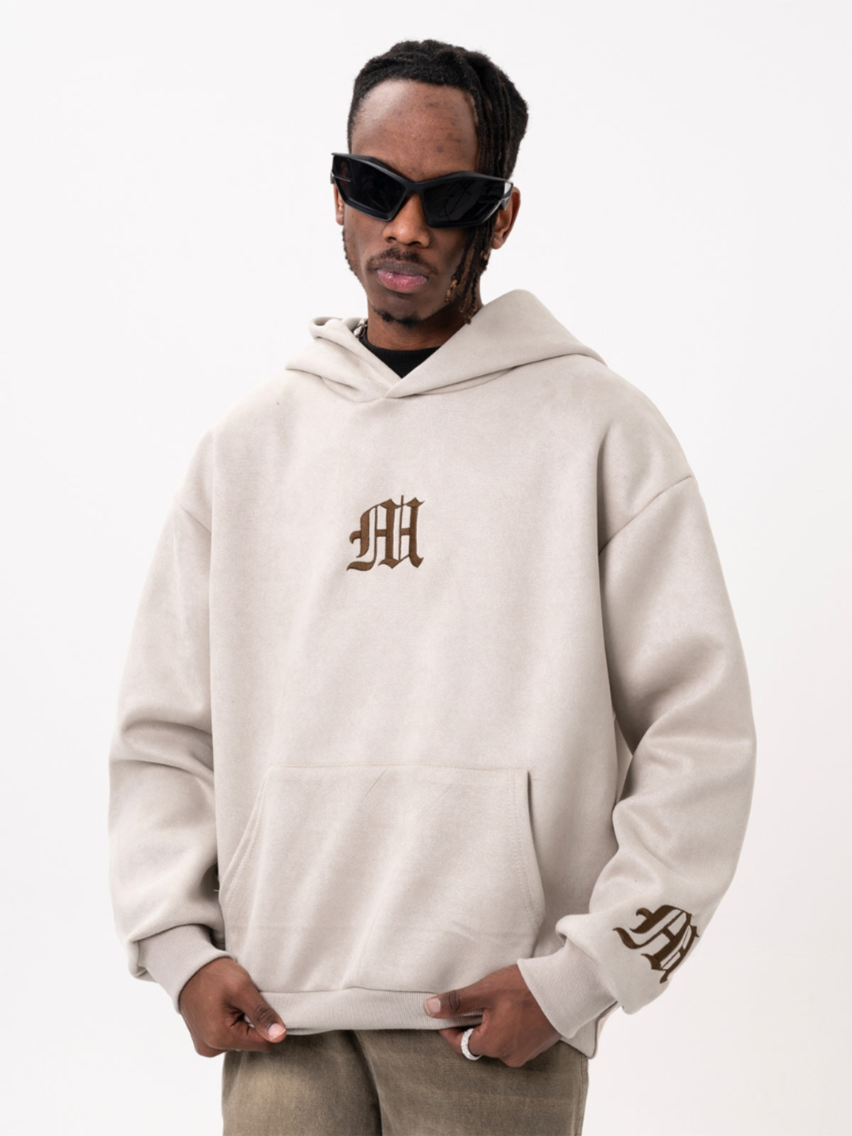 Casual Embroidered Retro Oversized hoodie for Men
