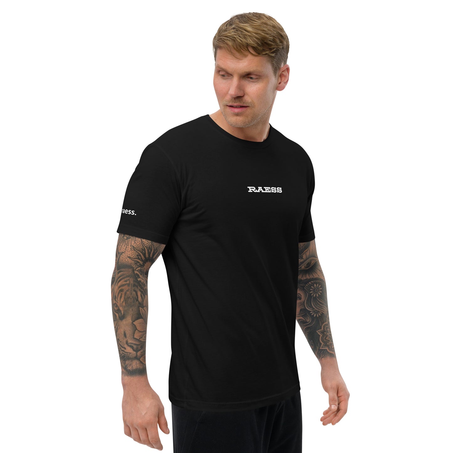 RAESS - Men’s Short Sleeve T-shirt ( Black)